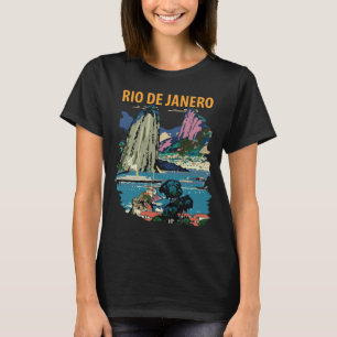 T-shirt de voyage rétro Rio de Janeiro Brésil
