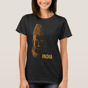 T-Shirt de voyage zen statue de Bouddha en or d'In