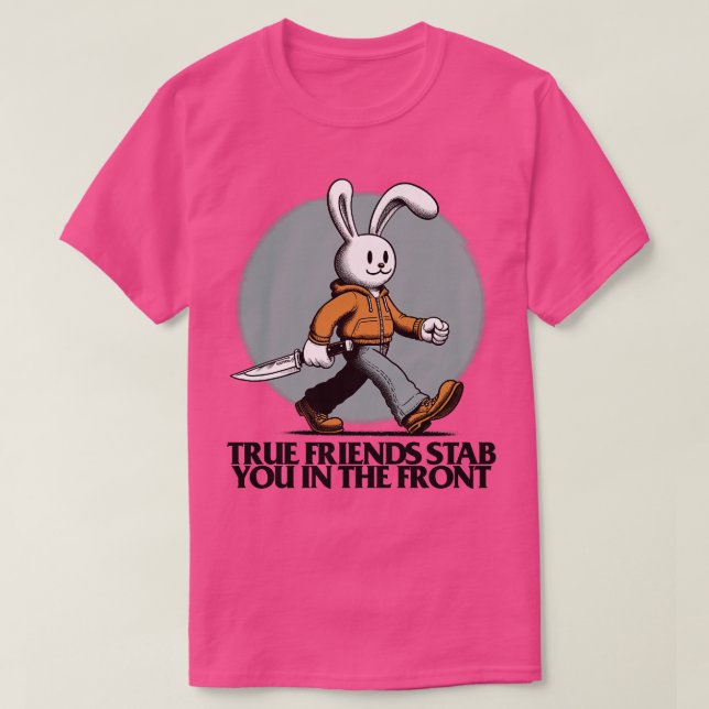 T-SHIRT DE VRAIS AMIS VOUS RETIENNENT DEVANT (Design devant)