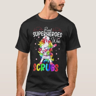 T-shirt De vrais super-héros portent des blouses infirmièr