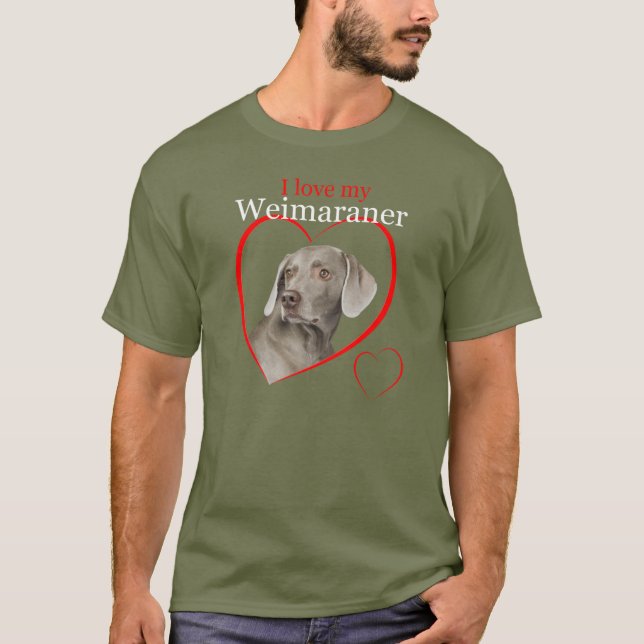 T-shirt de Weimaraner (Devant)