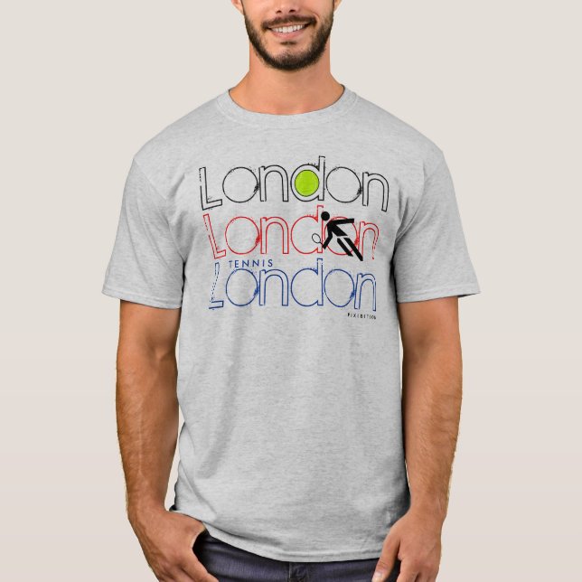 T-shirt de Wimbledon de tennis de Londres (Devant)