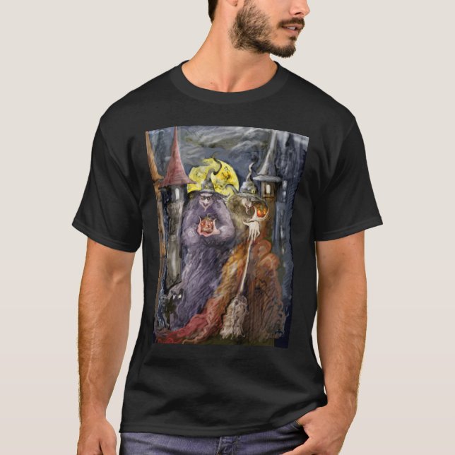 T-shirt de witchs de Halloween (bonne version) (Devant)