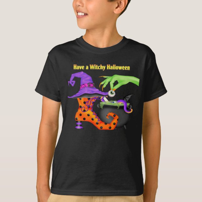 T-shirt de Witchy Halloween (Devant)