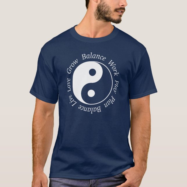 T-shirt de Yin Yang d'équilibre (Devant)