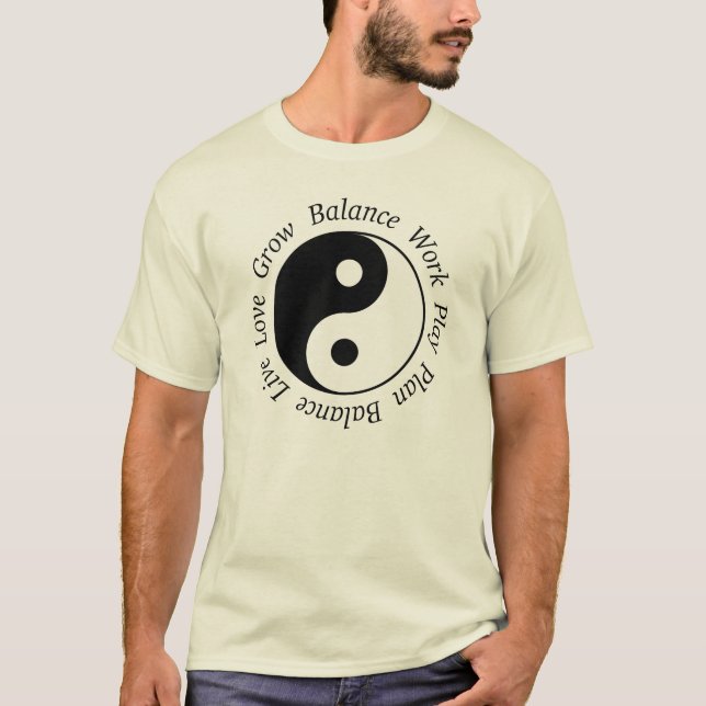 T-shirt de Yin Yang d'équilibre (Devant)