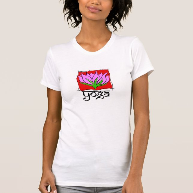 T-shirt de yoga de Lotus (Devant)