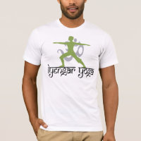 T-shirt de yoga d'Iyengar de pose de guerrier