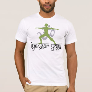 T-shirt de yoga d'Iyengar de pose de guerrier