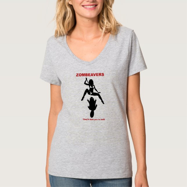 T-shirt de ZOMBEAVERS (Devant)
