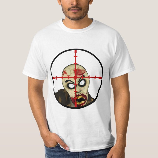 T-shirt de zombi de cheveux croisés (Devant)