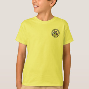 T-shirt de zombi de pitbull d'enfants