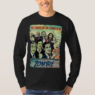 T-shirt de zombi de vote