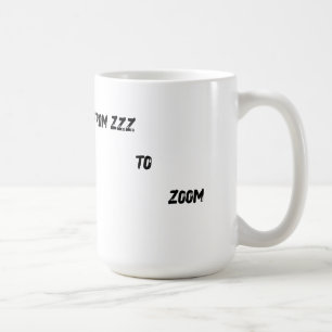T-shirt "De Zzz à Zoom" - Tasse à café visage