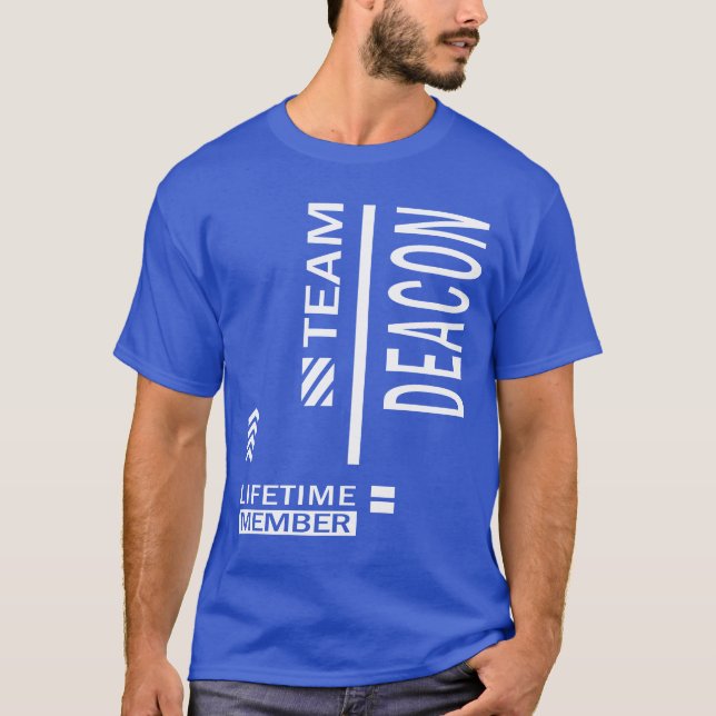 T-shirt Deacon Nom personnalisé Cadeau Anniversaire (Devant)