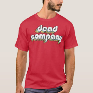 T-shirt Dead Company Retro Arc-en-ciel Typographie style d