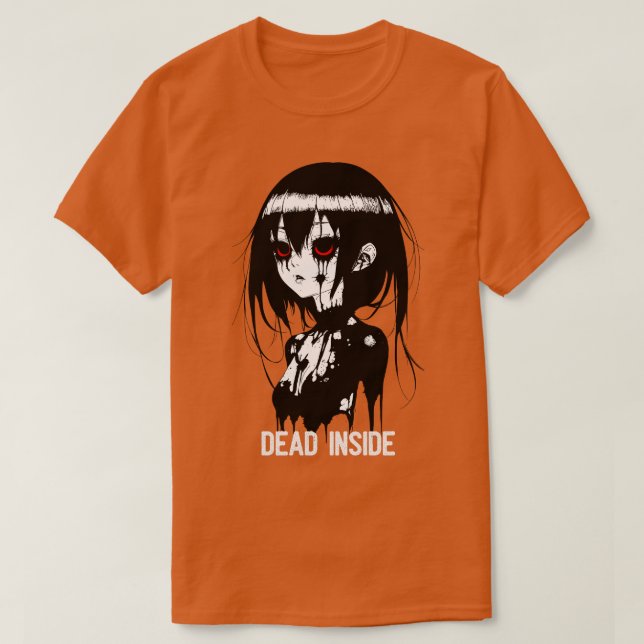 T-shirt Dead Inside Emo Girl (Design devant)