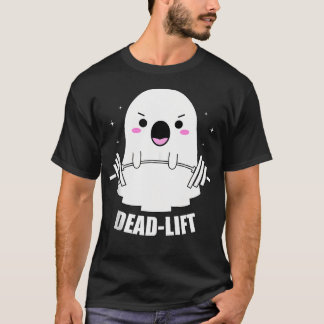 T-shirt Dead Lift Ghost Halloween Funny Ghost Fitness