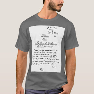 T-shirt Dead Poets Society cinq siècles de verset noir