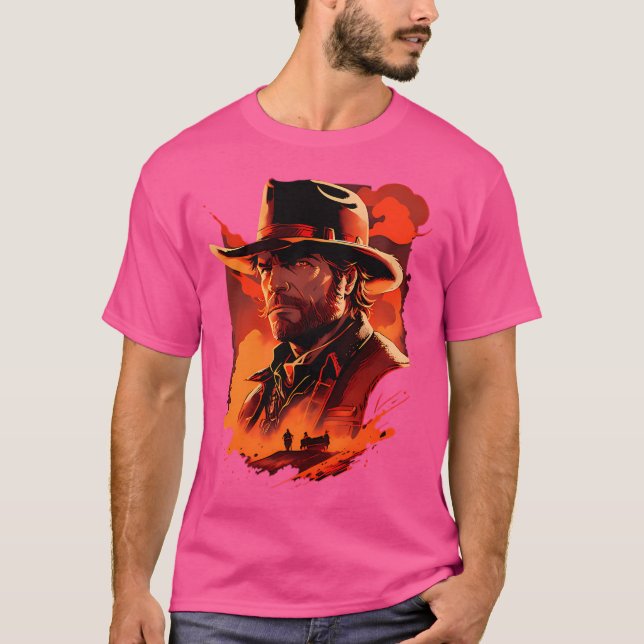 T-shirt Dead Red Dead John Marston Jeu (Devant)