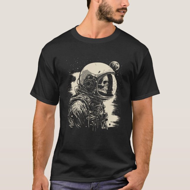T-shirt Dead Void Dead Astronaut Cosmic Horror Illustratio (Devant)
