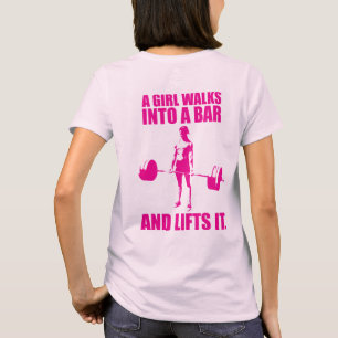 T-shirt Deadascenseur - Une Fille Se Promène Dans Un Bar E