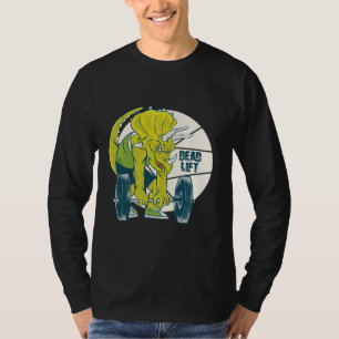T-shirt Deadlift Dinosaure - Triceratop Musculation