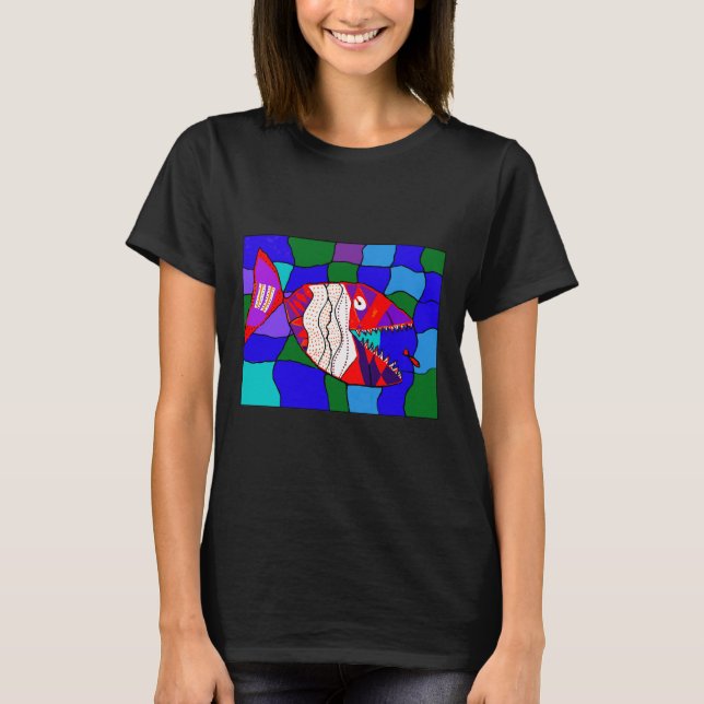T-shirt Deadly ed Piranha Fish By Alex (Devant)