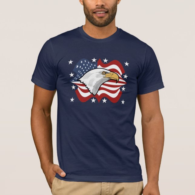 T-shirt d'Eagle d'Américain (Devant)