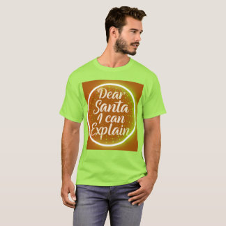 T-shirt Dear Santa I Can Explain – Funny Christmas Typogr
