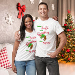 T-shirt Dear Santa Sloth Christmas Nap On Candy Cane<br><div class="desc">A cute and sleepy Sloth takes a Christmas Candy Cane snooze. Ideal for Sloth fans!</div>