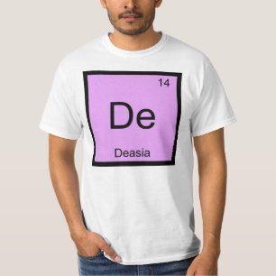 T-shirt Deasia Nom Chimie Élément Tableau Périodique