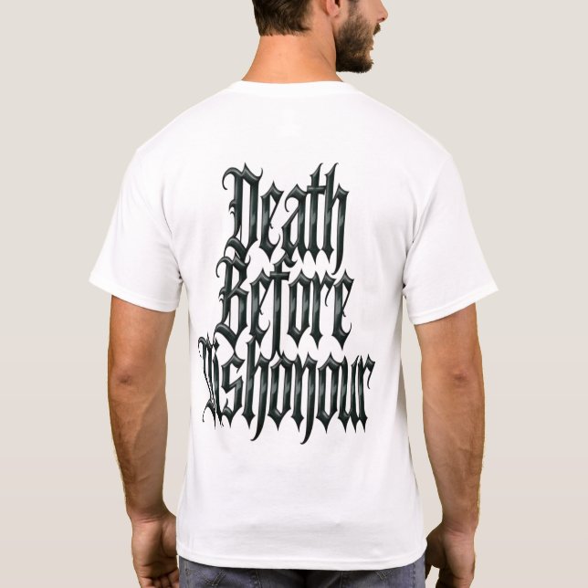 T-shirt Death Before Dishonour (Dos)