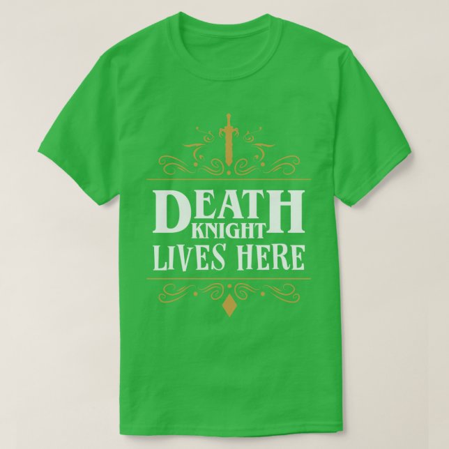 T-shirt Death Knight vit ici (Design devant)