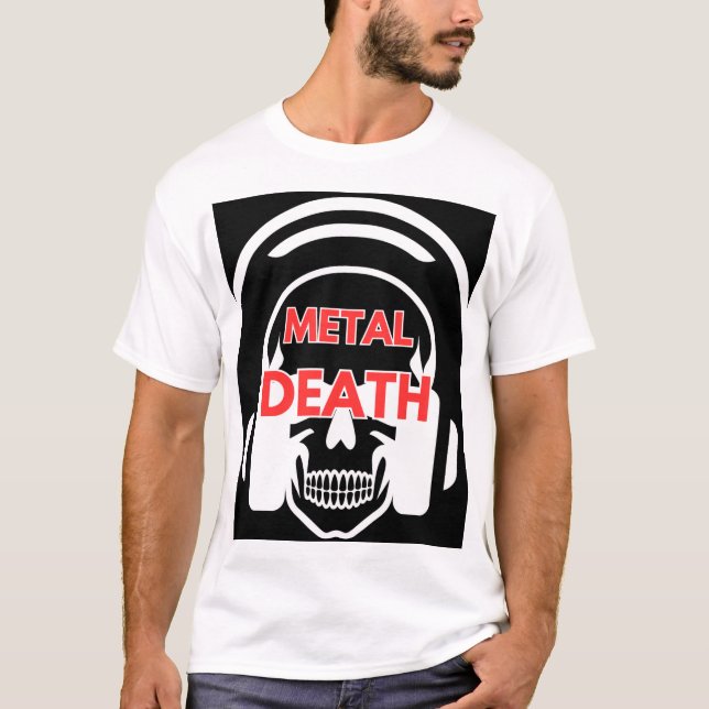 T-shirt Death Metal bande avec écouteur (Devant)