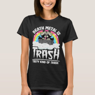 T-shirt Death Metal Est Trash Tasty Type Trash Satan Rac