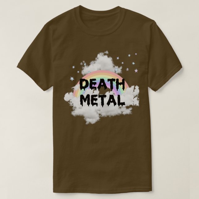 T-shirt Death Metal Hardcore Metal Rainbow Metal Rainbow H (Design devant)