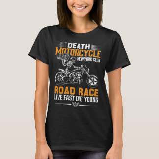 T-shirt Death Motorcycle New York club