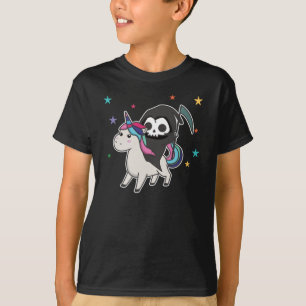 T-shirt Death Riding Unicorn Funny Unicorns Arc-en-ciel