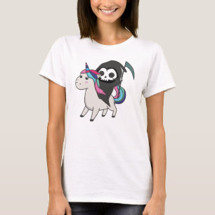 T-shirt Death Riding Unicorn Funny Unicorns Arc-en-ciel