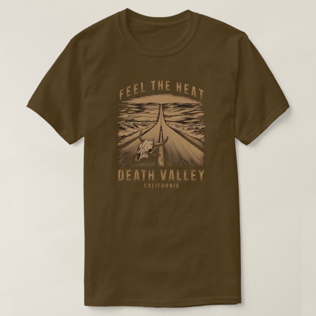 T-shirt Death Valley California Sentez La Chaleur (Design devant)