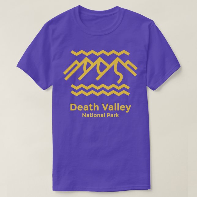 T-shirt Death Valley National Park California Retro Graphi (Design devant)