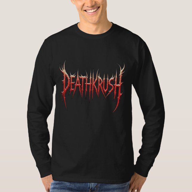 T-shirt Deathkrush long-sleeved shirt male (Devant)