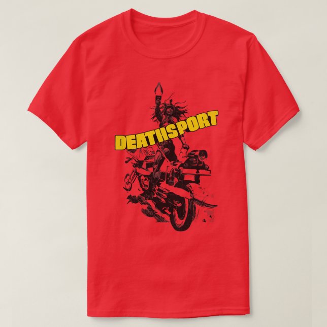 T-shirt DEATHSPORT les années 70 Dystopian Movie (Design devant)