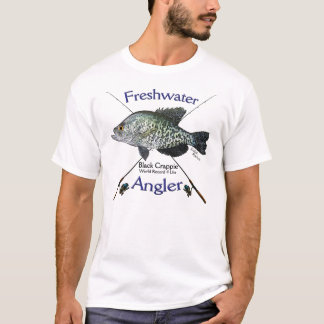 T-shirt d'eau douce de pêche de pêcheur à  la