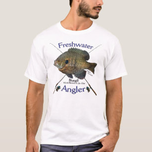 T-shirt d'eau douce de pêche de pêcheur à  la