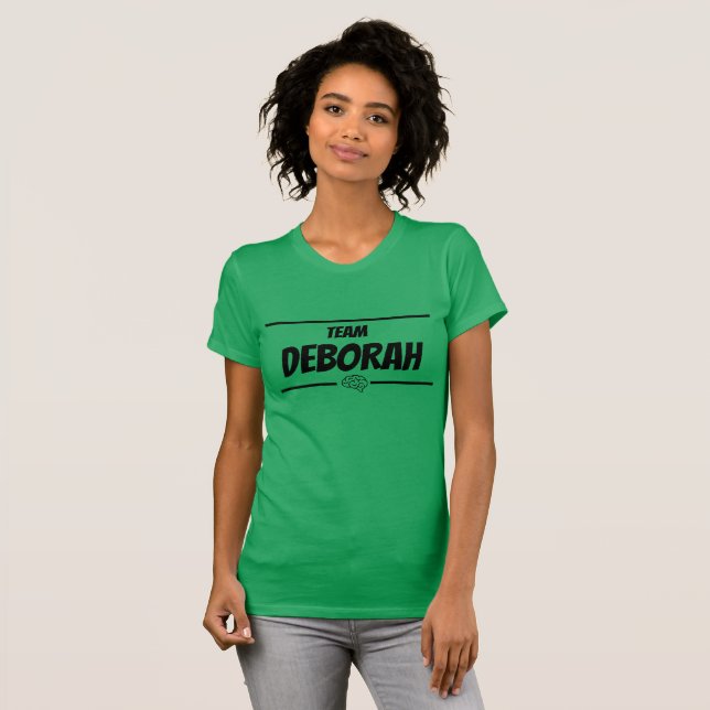 T-shirt Deb de l'équipe féminine, personnalisable (Devant entier)