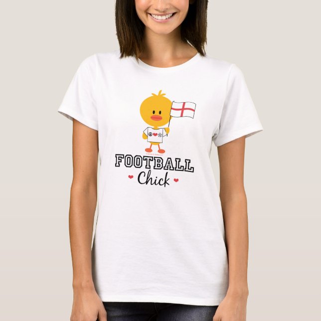 T-shirt Débardeur anglais de poussin du football du (Devant)