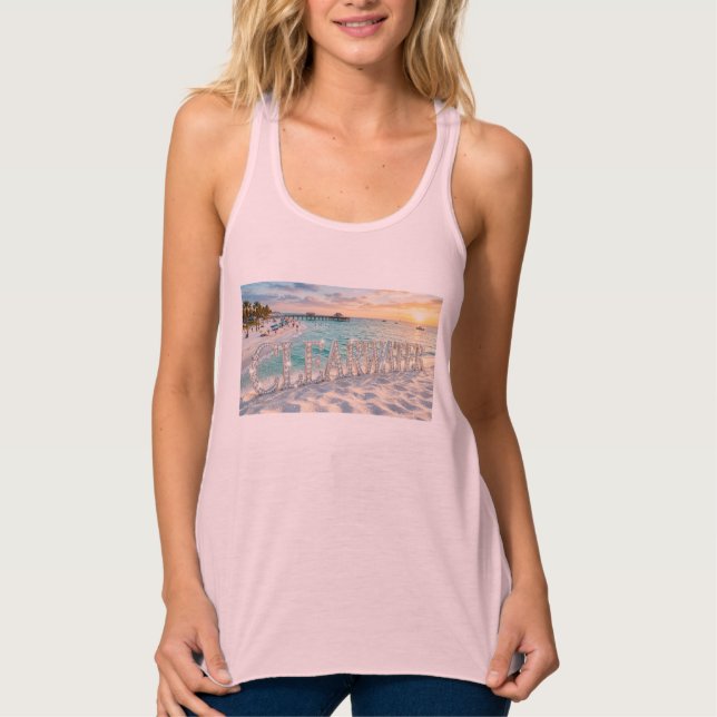 T-Shirt débardeur Clearwater Beach Floride (Devant)
