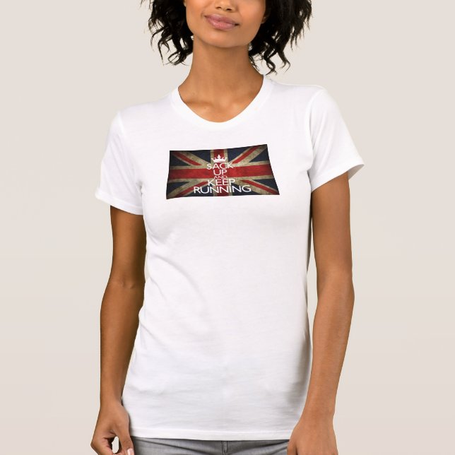 T-shirt Débardeur courant d'Union Jack (Devant)